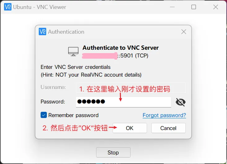 输入密码